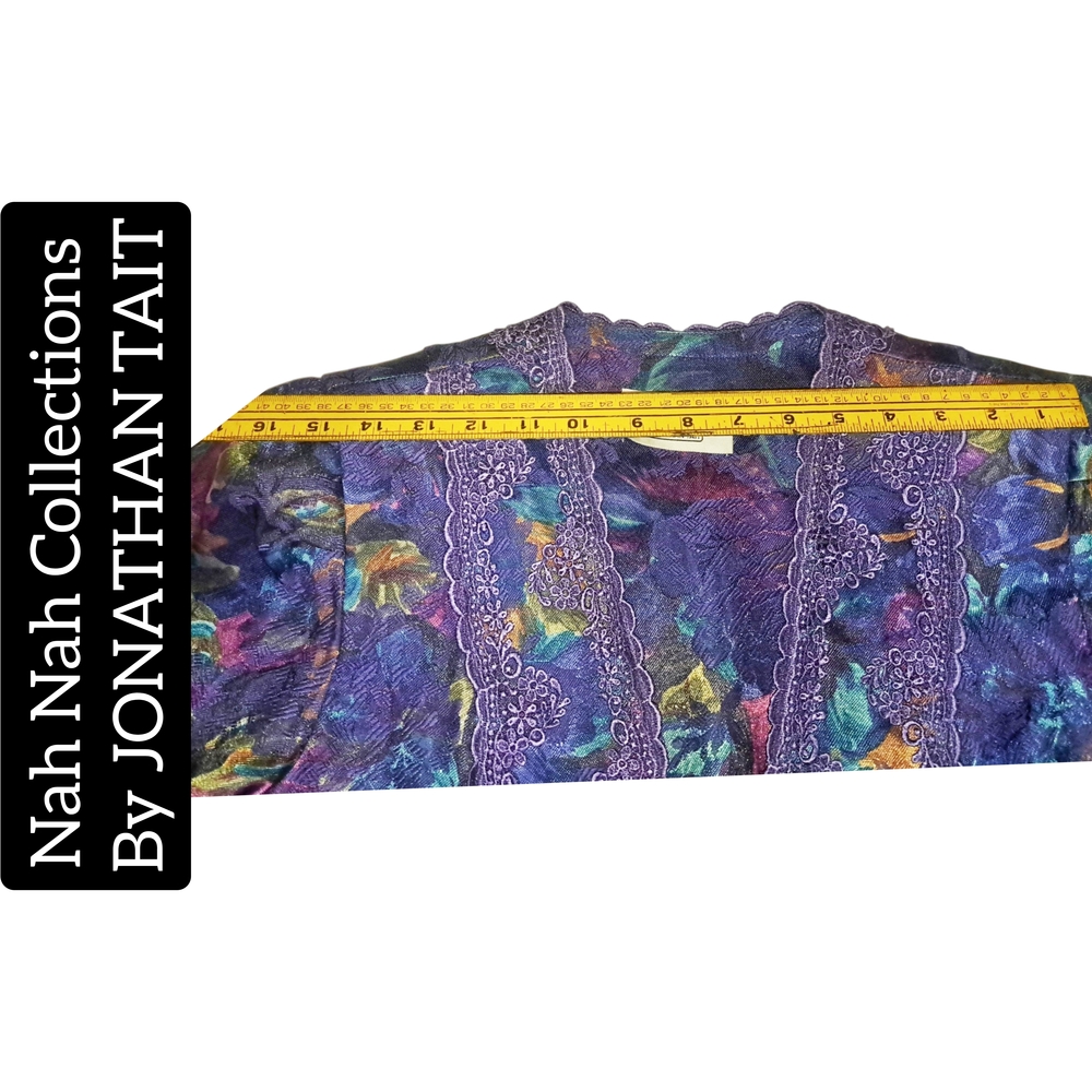 JONATHAN TAIT ~ Purple Floral Jacket. Size: 14P - Picture 5 of 7